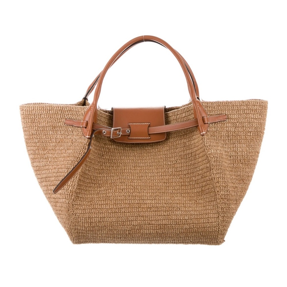 *ISO Celine Medium Raffia Belt Bag Tote*